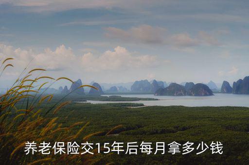 養老保險交15年后每月拿多少錢，我現在交滿15年退休費能領多少一月