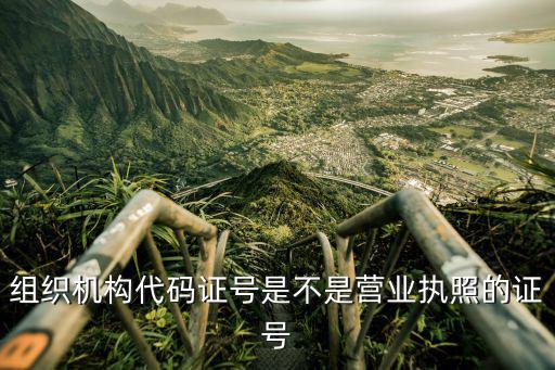 組織機(jī)構(gòu)代碼證號(hào)是不是營(yíng)業(yè)執(zhí)照的證號(hào)