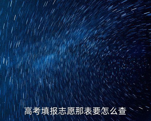 志愿填報(bào)表，請(qǐng)問(wèn)高考平行志愿的表格是什么樣式的