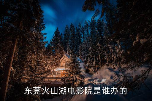 東莞火山湖電影院是誰辦的