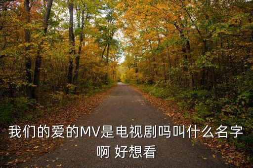 我們的愛的MV是電視劇嗎叫什么名字啊 好想看