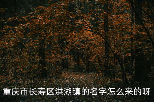 洪湖鎮，重慶市長壽區洪湖鎮的名字怎么來的呀