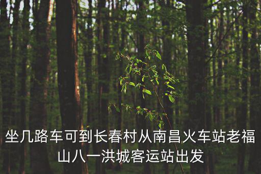 長春村，坐幾路車可到長春村從南昌火車站老福山八一洪城客運站出發(fā)