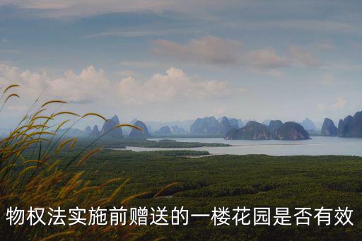 好景花園，物權法實施前贈送的一樓花園是否有效