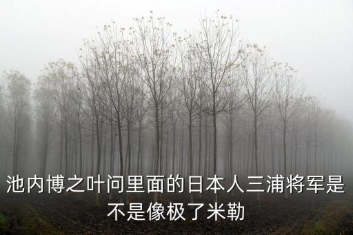 池內博之，池內博之葉問里面的日本人三浦將軍是不是像極了米勒
