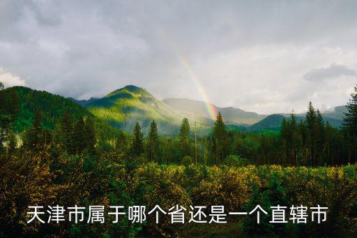天津市屬于哪個省還是一個直轄市