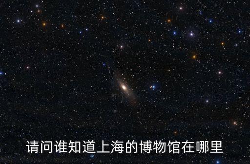 請問誰知道上海的博物館在哪里