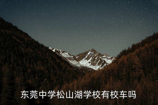 東莞中學松山湖學校，東莞中學松山湖學校跟東莞第八高級中學是不是在一個地方離的遠不