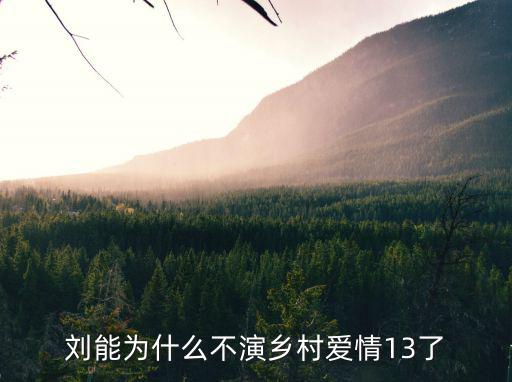 劉能為什么不演鄉村愛情13了