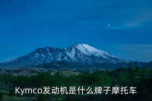 Kymco發動機是什么牌子摩托車
