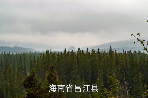昌江黎族自治縣，海南省昌江縣