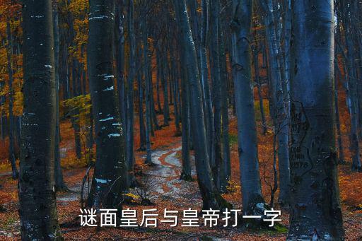 謎面皇后與皇帝打一字