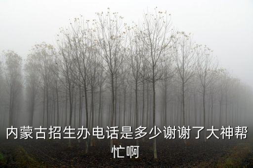 內蒙古招生辦電話是多少謝謝了大神幫忙啊
