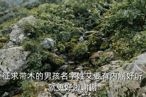 征求帶木的男孩名字姓艾要有內涵好聽就更好啦謝謝