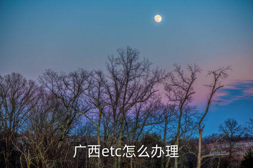 廣西etc，請(qǐng)問(wèn)廣西ETC卡在南寧哪里可以辦理具體地址是需要什么材料