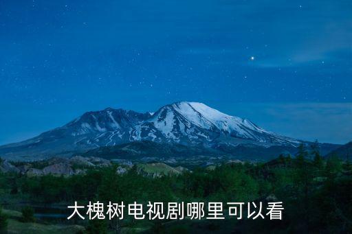 大槐樹電視劇哪里可以看