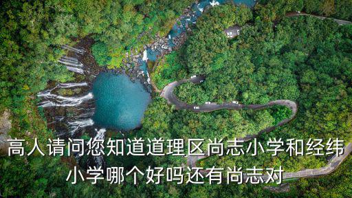 高人請(qǐng)問您知道道理區(qū)尚志小學(xué)和經(jīng)緯小學(xué)哪個(gè)好嗎還有尚志對(duì)