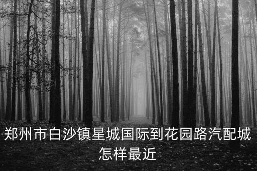 鄭州市白沙鎮(zhèn)星城國際到花園路汽配城怎樣最近