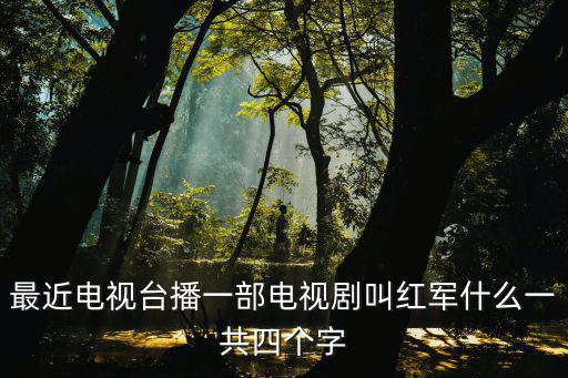 最近電視臺播一部電視劇叫紅軍什么一共四個字