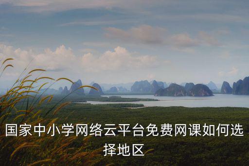 國家中小學網絡云平臺免費網課如何選擇地區