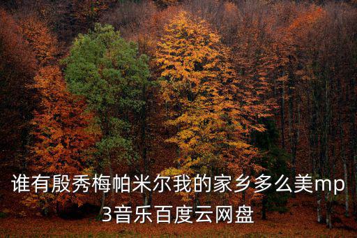 誰有殷秀梅帕米爾我的家鄉(xiāng)多么美m(xù)p3音樂百度云網(wǎng)盤
