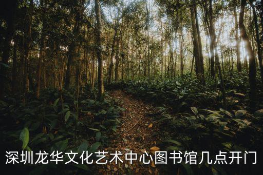 深圳龍華文化藝術(shù)中心圖書館幾點(diǎn)開門