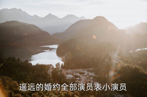遙遠(yuǎn)的婚約全部演員表小演員
