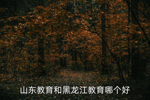 山東教育和黑龍江教育哪個好