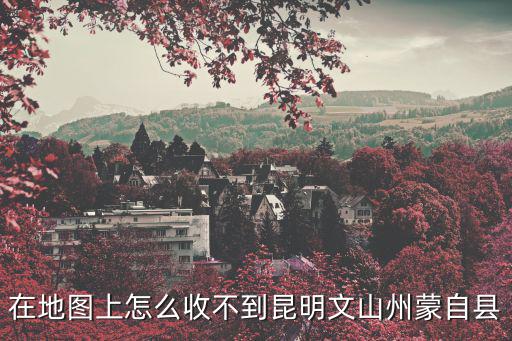 在地圖上怎么收不到昆明文山州蒙自縣