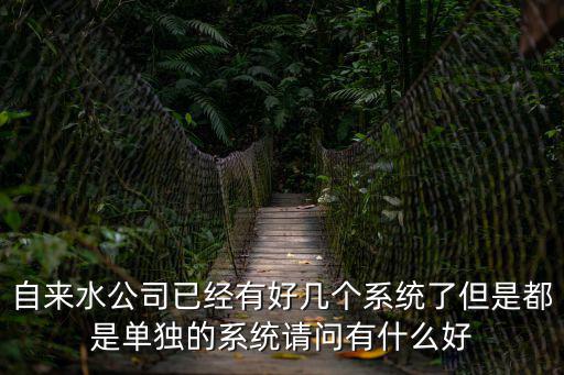 自來水公司已經有好幾個系統了但是都是單獨的系統請問有什么好