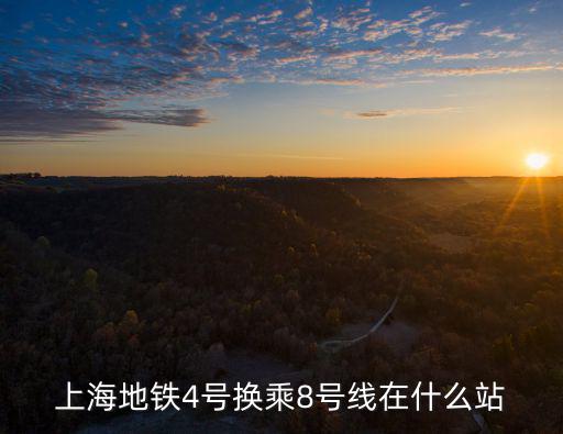 上海地鐵4號換乘8號線在什么站