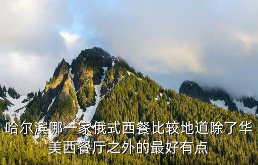 哈爾濱哪一家俄式西餐比較地道除了華美西餐廳之外的最好有點(diǎn)