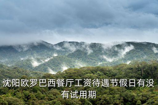 歐羅巴西餐廳，沈陽歐羅巴西餐廳工資待遇節假日有沒有試用期