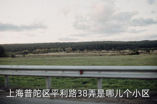 上海普陀區平利路38弄是哪兒個小區