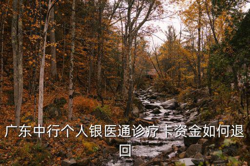 廣東中行個人銀醫(yī)通診療卡資金如何退回