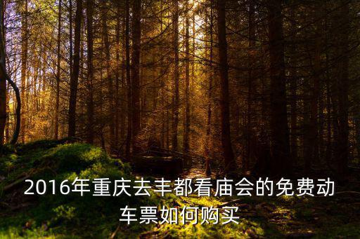 豐都廟會，豐都有哪些節(jié)日