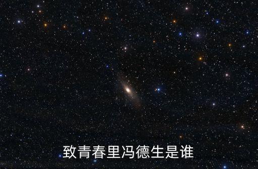 致青春里馮德生是誰