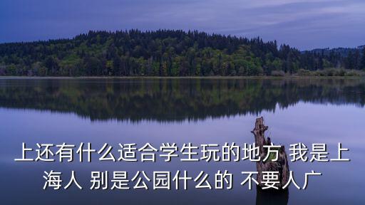 上還有什么適合學(xué)生玩的地方 我是上海人 別是公園什么的 不要人廣