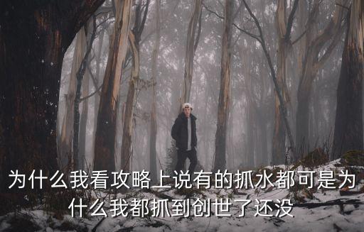 為什么我看攻略上說有的抓水都可是為什么我都抓到創世了還沒