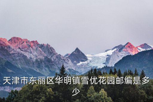 天津市東麗區華明鎮雪優花園郵編是多少