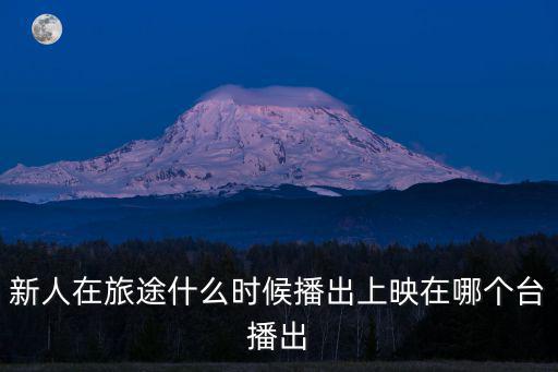 新人在旅途什么時候播出上映在哪個臺播出