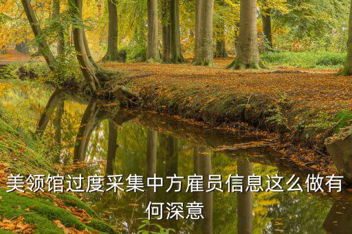 美領館過度采集中方雇員信息這么做有何深意