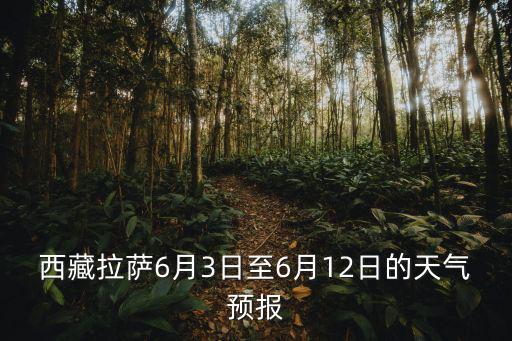 西藏拉薩6月3日至6月12日的天氣預(yù)報(bào)