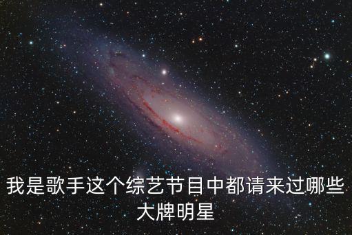 我是歌手這個綜藝節目中都請來過哪些大牌明星