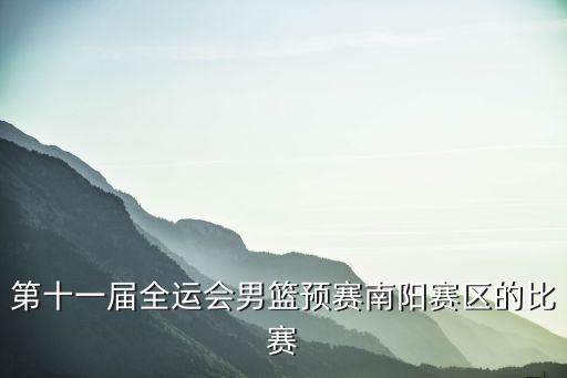 全運會男籃，全運會 籃球