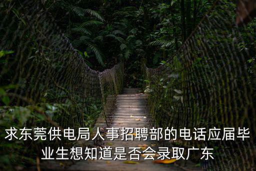 求東莞供電局人事招聘部的電話應屆畢業生想知道是否會錄取廣東