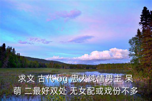 求文 古代 bg 忠犬純情男主 呆萌 二最好雙處 無女配或戲份不多