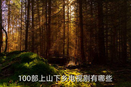 100部上山下鄉(xiāng)電視劇有哪些