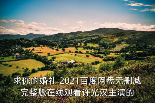 求你的婚禮 2021百度網(wǎng)盤無刪減完整版在線觀看許光漢主演的