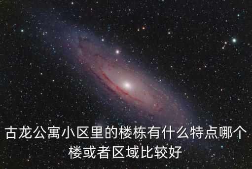 古龍公寓小區里的樓棟有什么特點哪個樓或者區域比較好